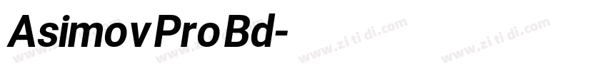Asimov Pro Bd字体转换